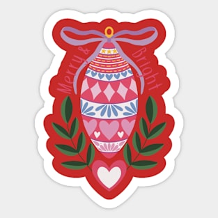 Christmas tree ornament Sticker